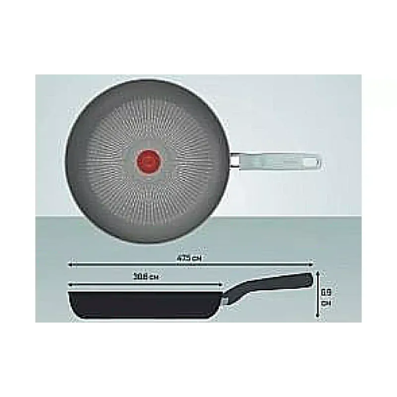 Сковорода Tefal Halo Eucalyptus (G0160702), 30 см, алюміній/бакеліт, Grey