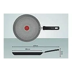 Сковорода для млинців Tefal Halo Eucalyptus (G0163802), 25 см, алюміній/бакеліт, Grey Сковорода для млинців Tefal Halo Eucalyptus (G0163802), 25 см, алюміній/бакеліт, Grey