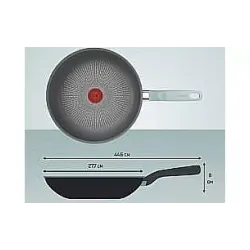 مقلاة ووك Tefal Halo Eucalyptus, Grey (G0167702)