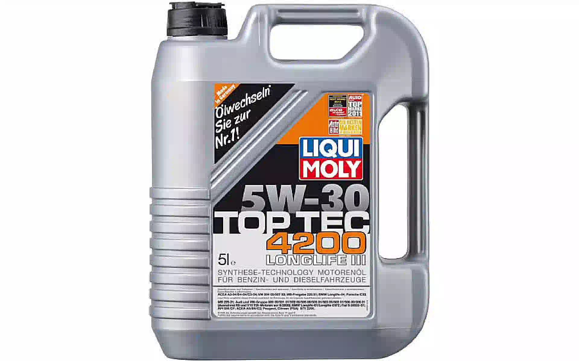 Моторно масло Liqui Moly Top Tec 4200 5W-30 (LIM7661) Моторно масло Liqui Moly Top Tec 4200 5W-30 (LIM7661)
