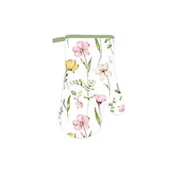 Kitchen mitten Ardesto Spring flowers (ART05FL), 18 x 30 cm, White