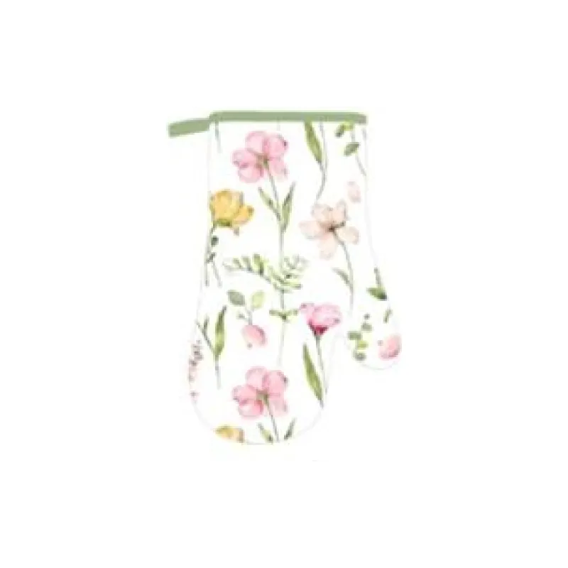 luva de cozinha Ardesto Spring flowers, White (ART05FL)