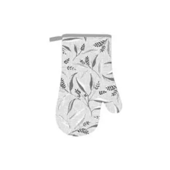 luva de cozinha Ardesto Grey leaves, Grey (ART05GL)