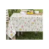 Tablecloth Ardesto Spring flowers (ART07FL), 120 x 140 cm, 100% polyester, White