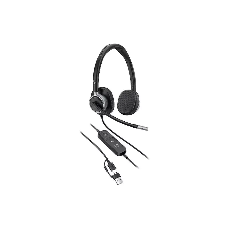 On-ear stereo headset Poly Mission 625 (C01C6AA), Black