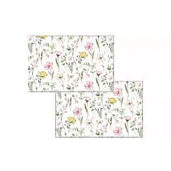 Serving napkin Ardesto Spring flowers (ART15FL), 30 x 45 cm, 100% polyester, White