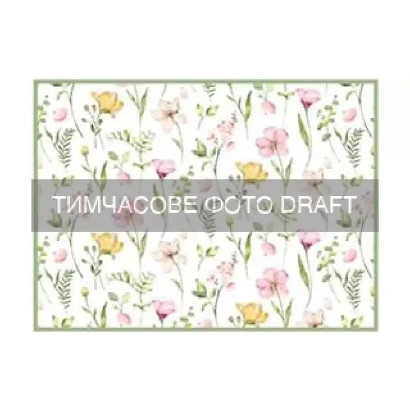 Tapete para secar louça Ardesto Spring flowers, White (ART17FL)