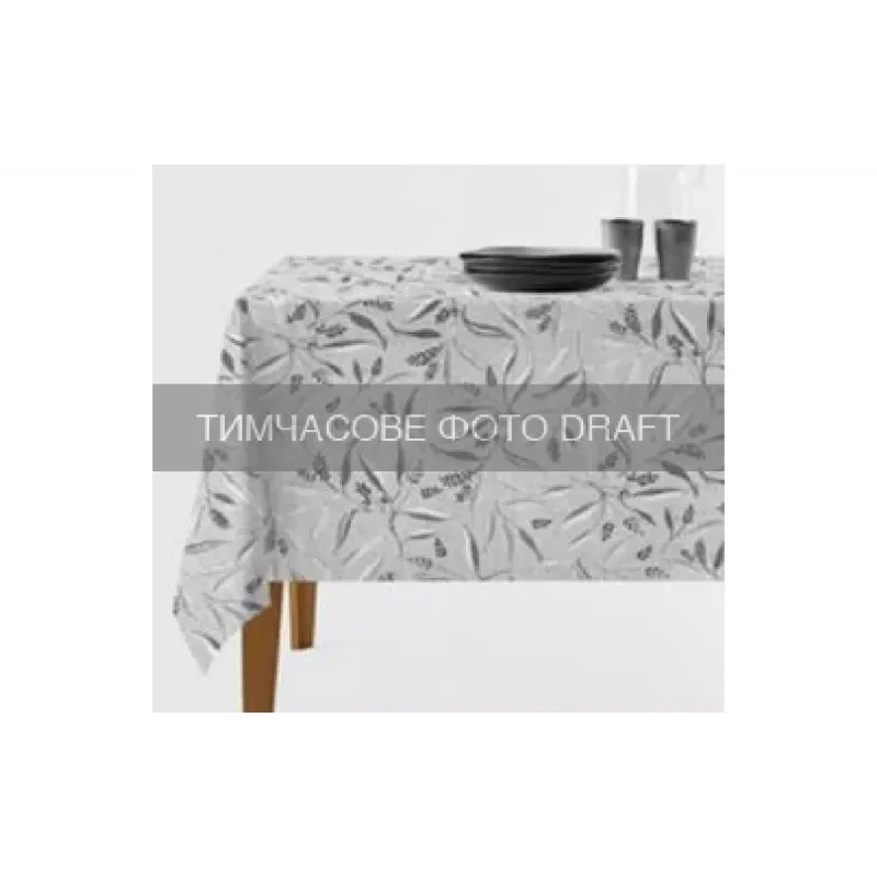 Покривка за маса Ardesto Grey leaves, Grey (ART07GL)