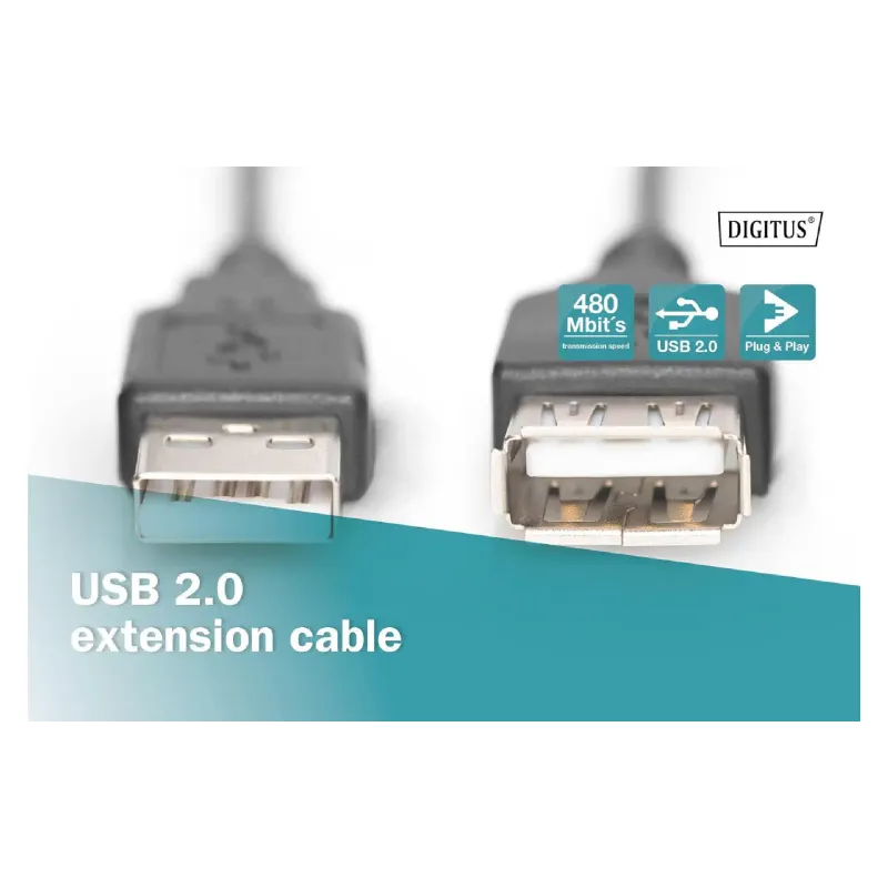 كابل Digitus, Black (AK-300200-030-S)