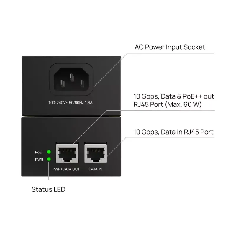 Injetor PoE TP-Link (POE370S)
