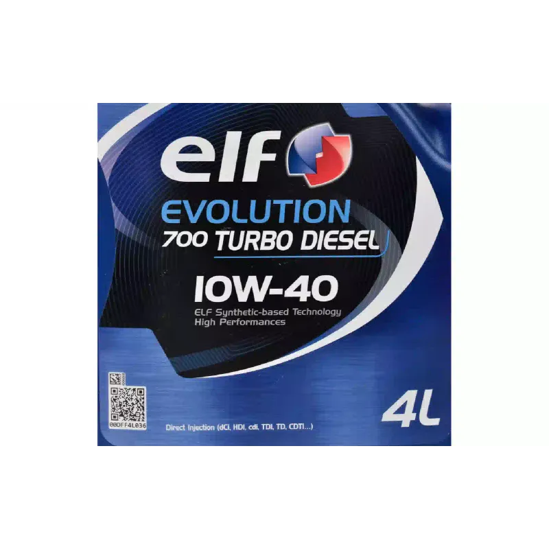 Масло моторное Elf Evolution 700 Turbo Diesel 10W-40, 4 л (ELF12-4TD)