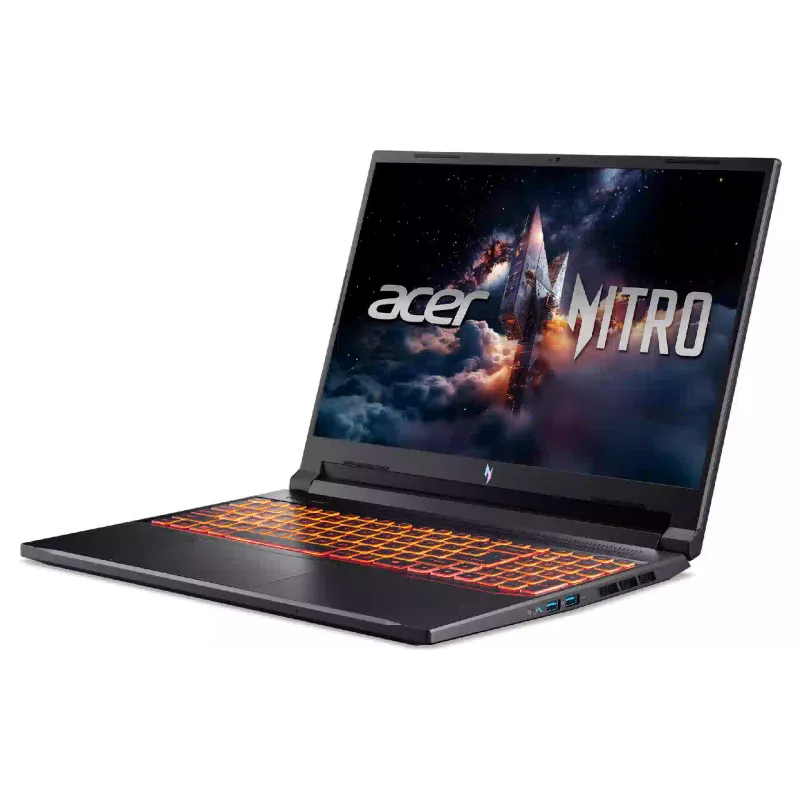 Ноутбук Acer Nitro V 16 16" WUXGA 2K/IPS 16Gb/1Tb/U7-240H/RTX 5070-8/Linux Black ANV16-72 (NH.QZREU.00C)