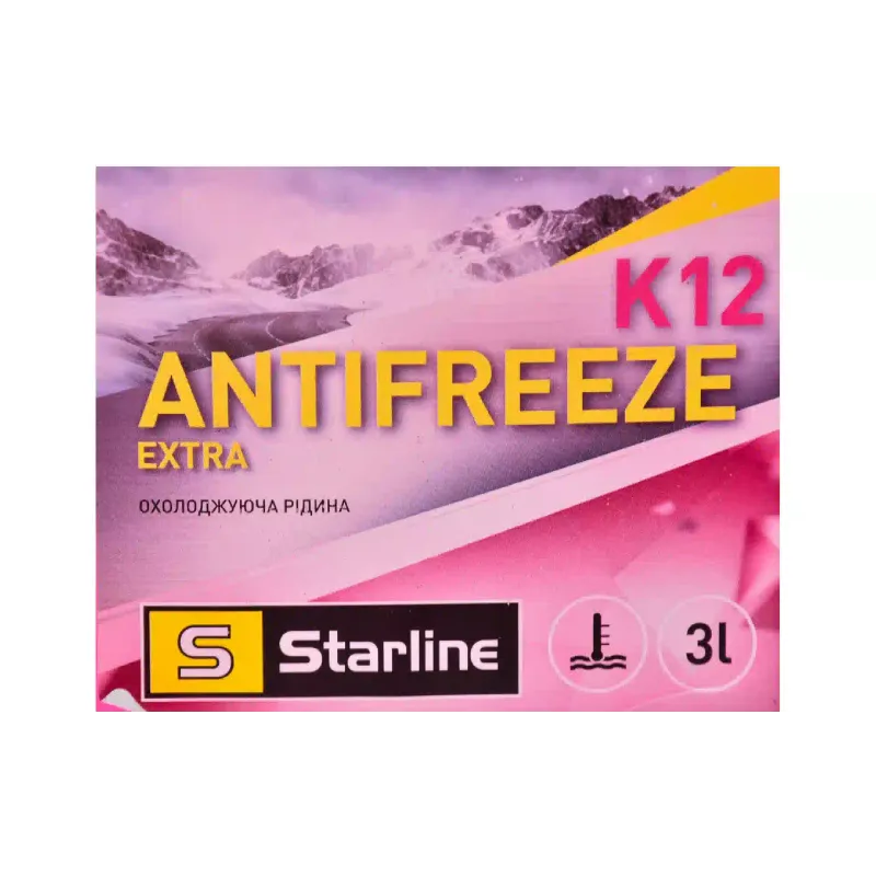 Antifreeze Mpm Extra K12 G-12+ -74 C (NAK123), 3 l, Pink