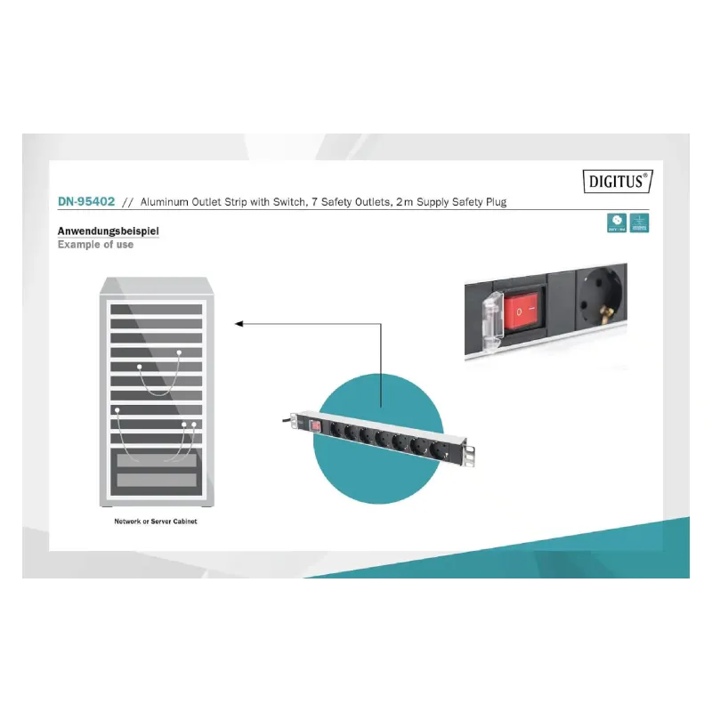Пристрій розподілу електроживлення Digitus  (DN-95402)