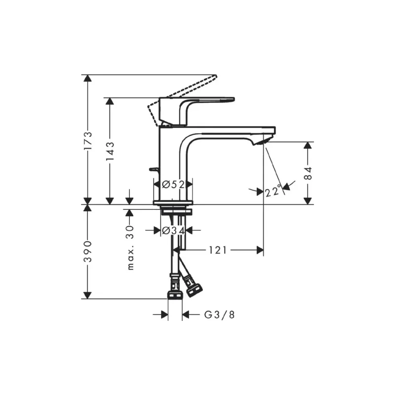 خلاط الحوض Hansgrohe (72510000)