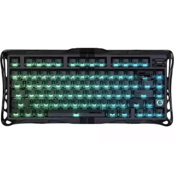 Teclado mecânico GravaStar Mercury V75, Stealth Black (GSV75_XTAL_BLK)