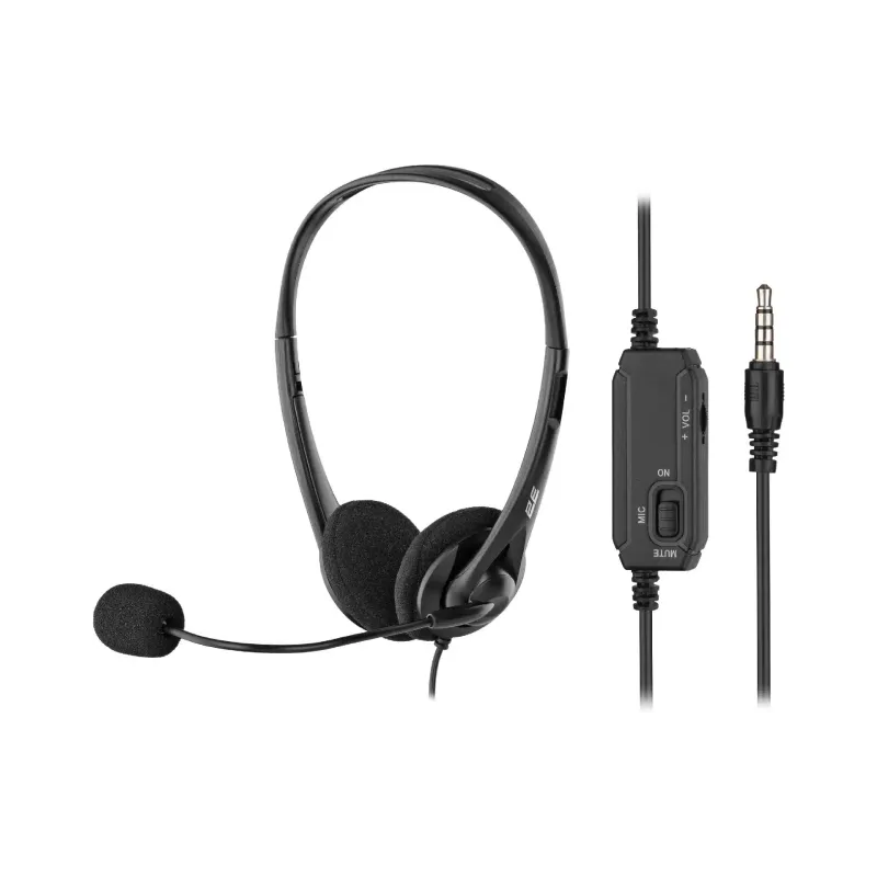 On-ear stereo headset 2E CH11 (2E-CH11SJ), Black