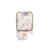 Um conjunto de pegadores de panela de cozinha Ardesto Spring flowers, White (ART14FL)