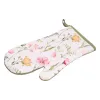 Um conjunto de pegadores de panela de cozinha Ardesto Spring flowers, White (ART14FL)