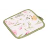 Um conjunto de pegadores de panela de cozinha Ardesto Spring flowers, White (ART14FL)