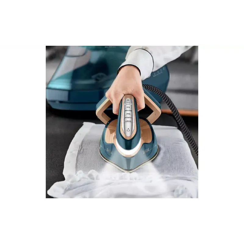 Ferro de passar a vapor Tefal Express Vision Max, Blue/Gold (GV9920E0)