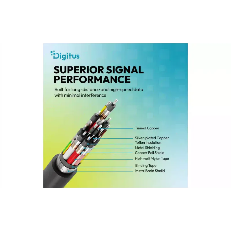 Кабел Digitus, Black (AK-300350-005-S)
