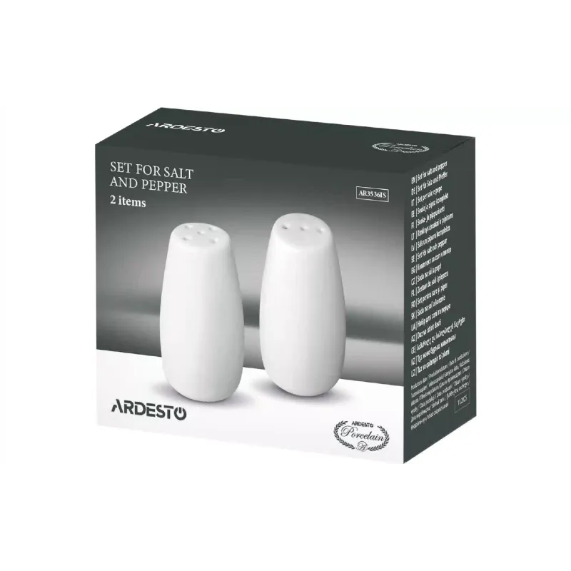Conjunto de sal e pimenta Ardesto, White (AR3536IS)