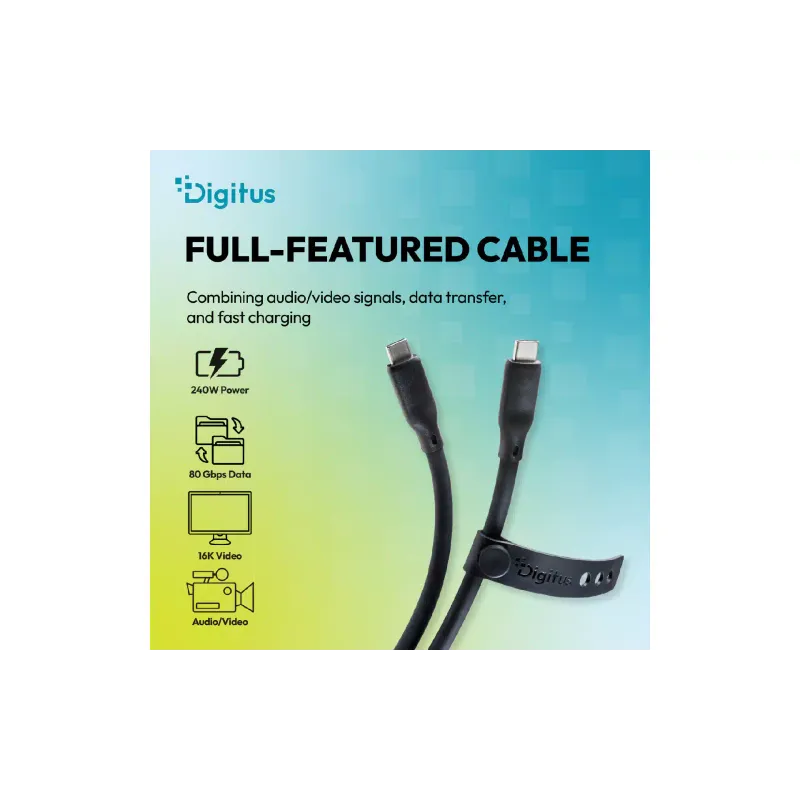 Кабель Digitus (AK-300350-015-S), Black
