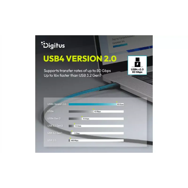 Кабель Digitus (AK-300350-015-S), Black