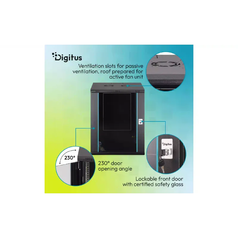 Gardrób Digitus, Black (DN-37115)