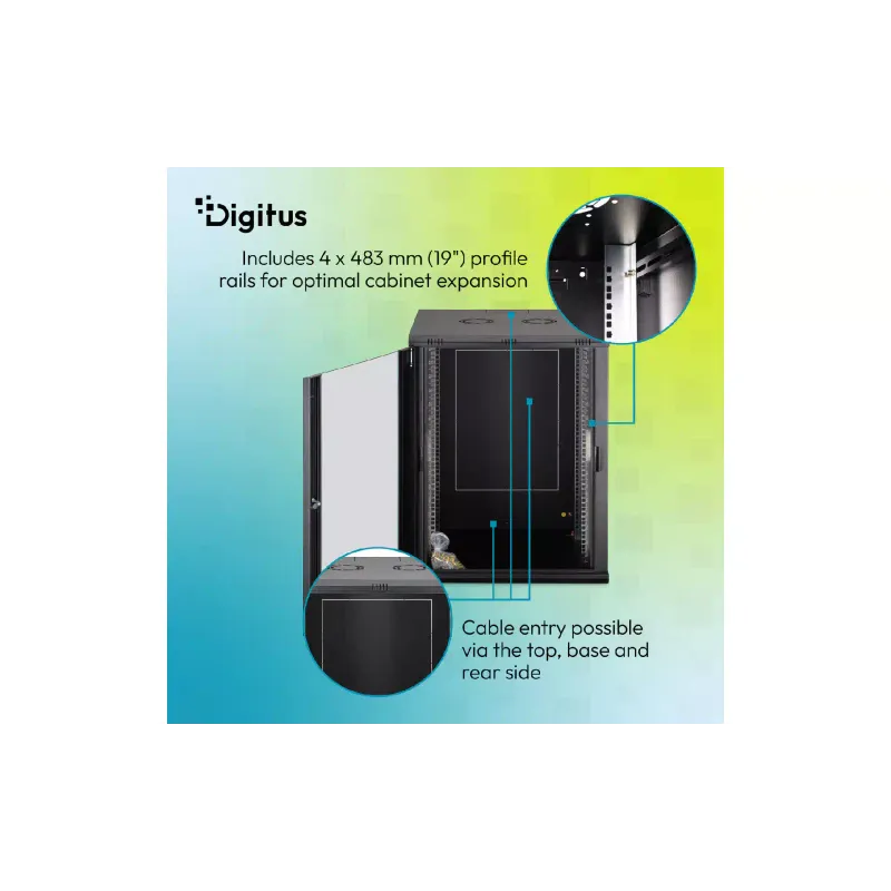 Gardrób Digitus, Black (DN-37115)