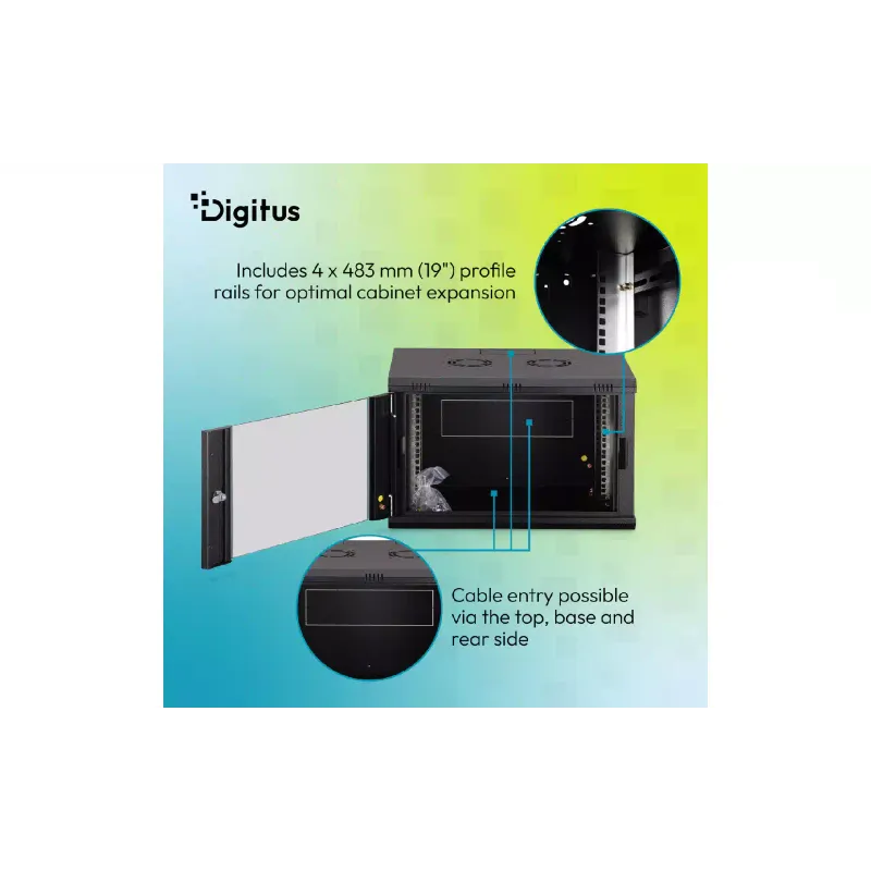 Armário Digitus, Black (DN-37103)