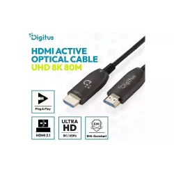 Cable de señal de vídeo Digitus HDMI UHD 8K type A M/M, Black (AK-330126-800-S) Cable de señal de vídeo Digitus HDMI UHD 8K type A M/M, Black (AK-330126-800-S)