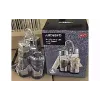 Conjunto de saleiro e pimenteiro em suporte Ardesto Gemini, Transparent (AR0937)
