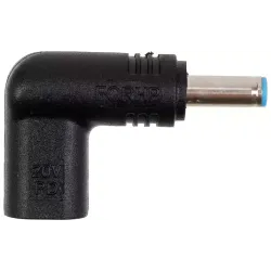 Адаптер PowerPlant Type-C - DC, для HP, 4.5 х 3 мм (CC360581)