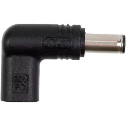 Адаптер PowerPlant Type-C - DC, 6 х 3.7 мм (CC360598)
