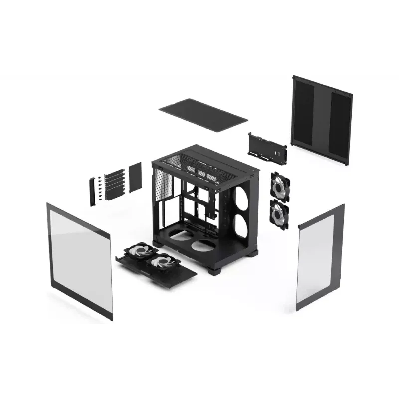 PC-Gehäuse Fractal Design , Black (FD-C-POV2A-02)