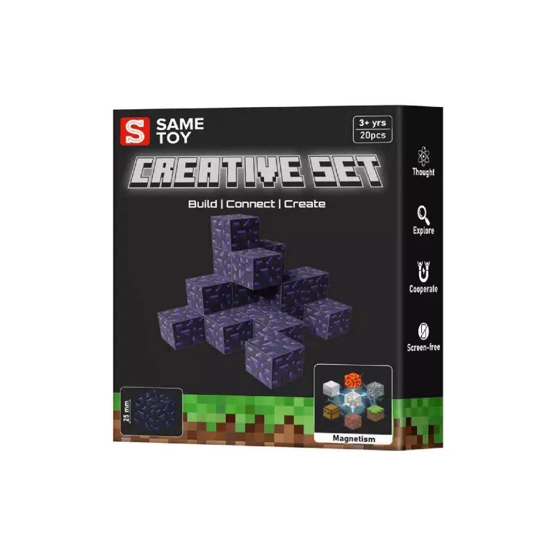 مجموعة بناء مغناطيسية Same Toy Creative Set Obsidian (MCRAFT-4931-SM)