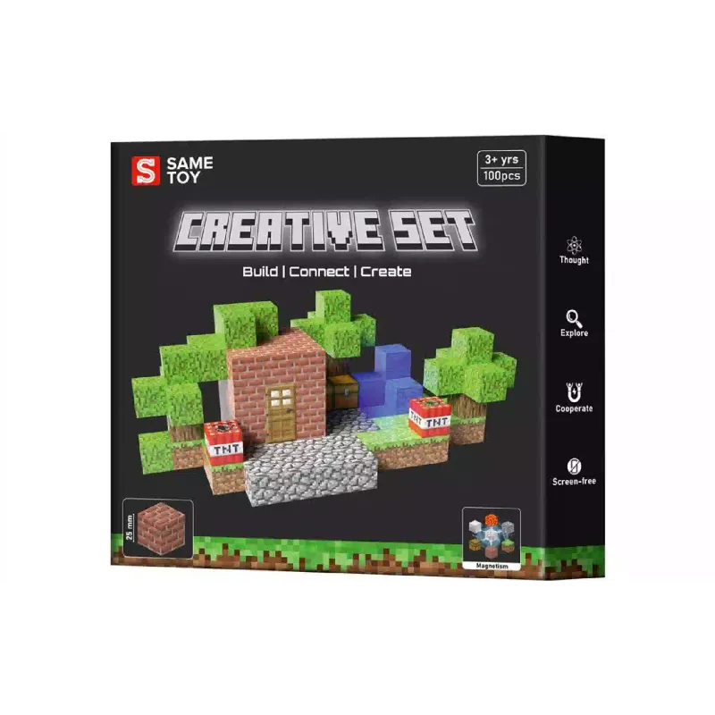 Σετ μαγνητικών κατασκευών Same Toy Creative Set Vault (MCRAFT-4646-SM)