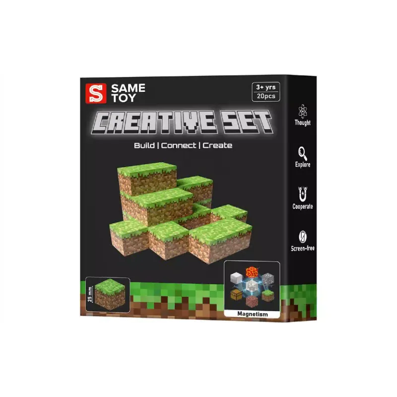 مجموعة بناء مغناطيسية Same Toy Creative Set Grass (MCRAFT-2002-SM)
