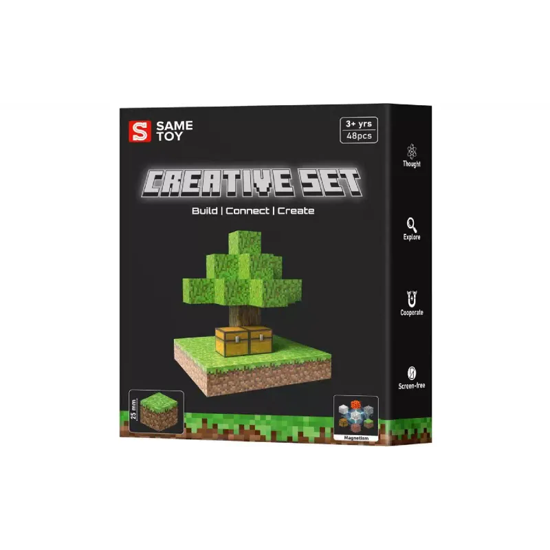 Conjunto de construção magnética Same Toy Creative Set Skyblock (MCRAFT-1812-SM)
