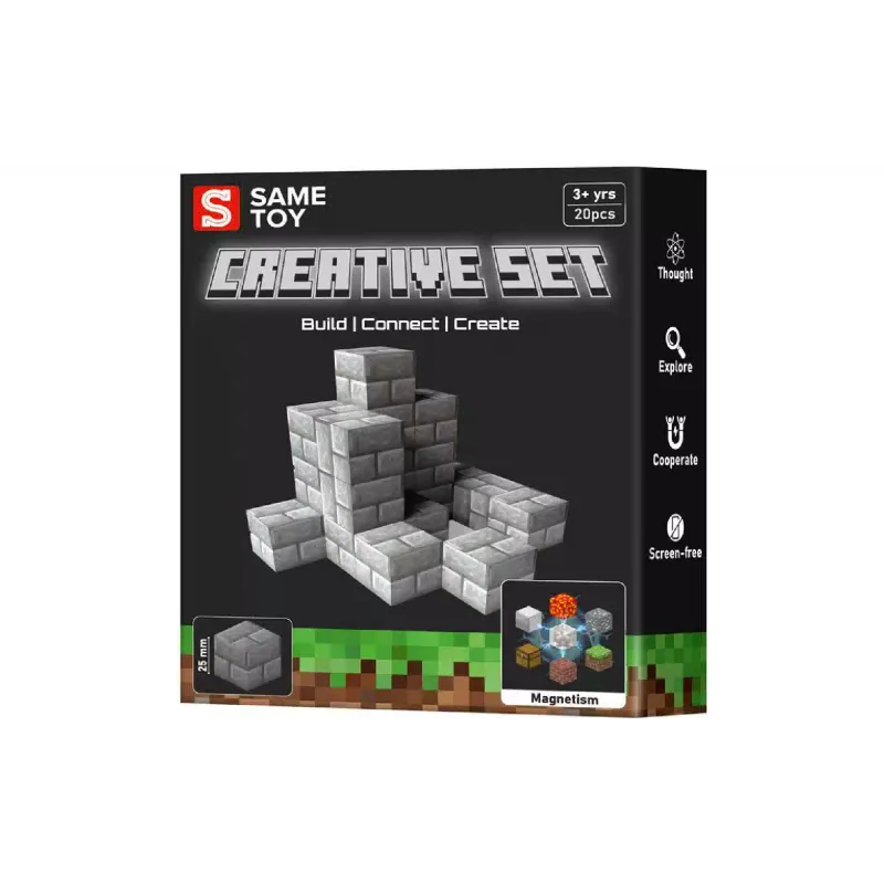 مجموعة بناء مغناطيسية Same Toy Creative Set Stone (MCRAFT-9862-SM)