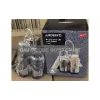 Conjunto de saleiro e pimenteiro em suporte Ardesto Gemini, Transparent (AR0937)
