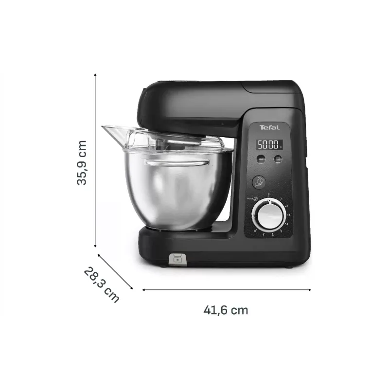 Кухонний комбайн Tefal Bake Partner+ (QB5458F0), 1100 Вт, Black