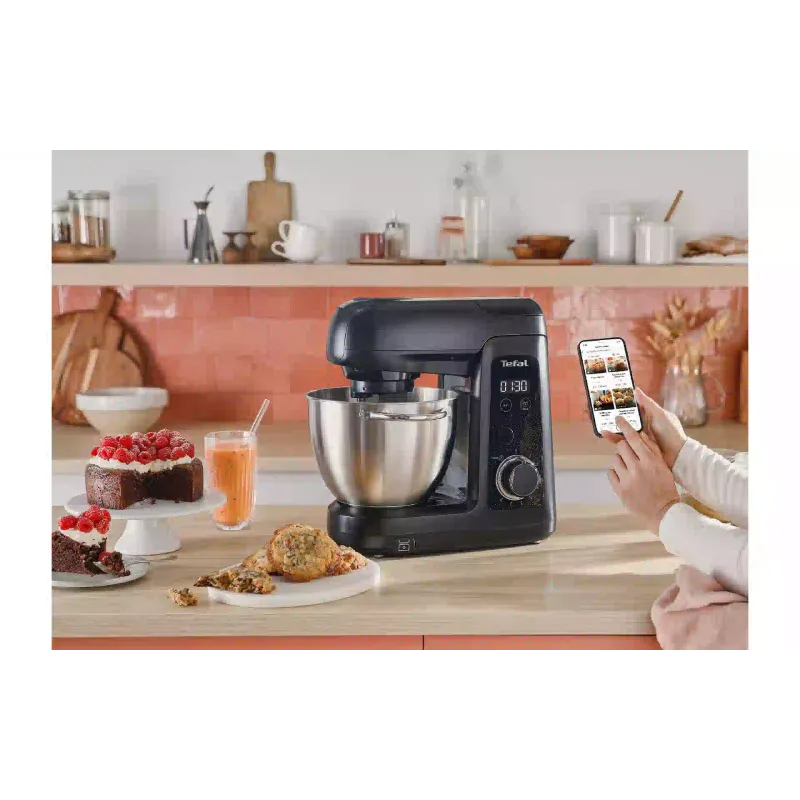 Кухонний комбайн Tefal Bake Partner+ (QB5458F0), 1100 Вт, Black