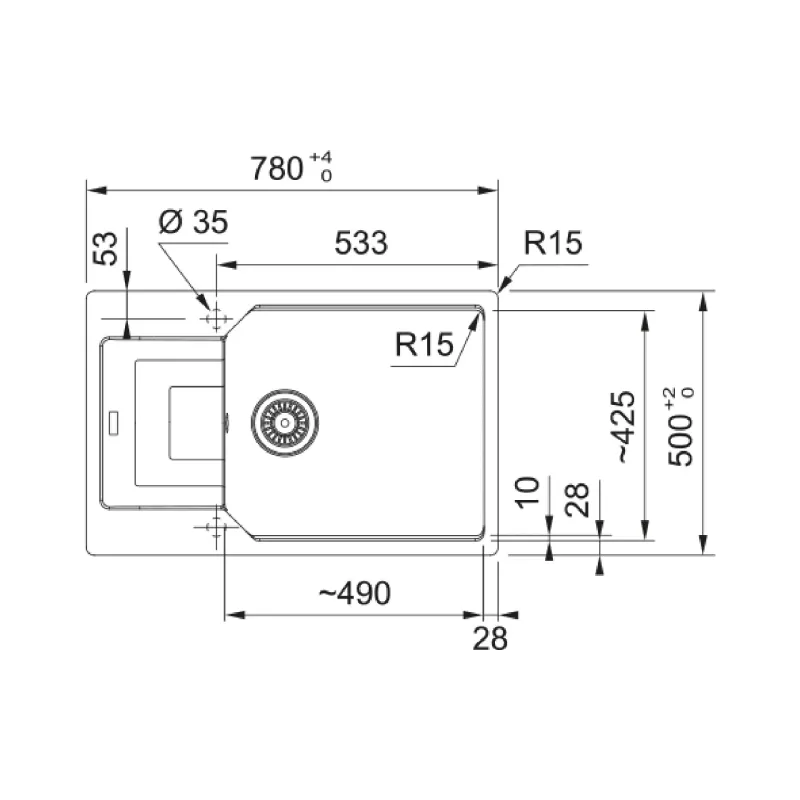 حوض المطبخ Franke, Gray (114.0701.802)