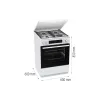 Плита комбінована Gorenje (GKS6C71WA), 71 л, White