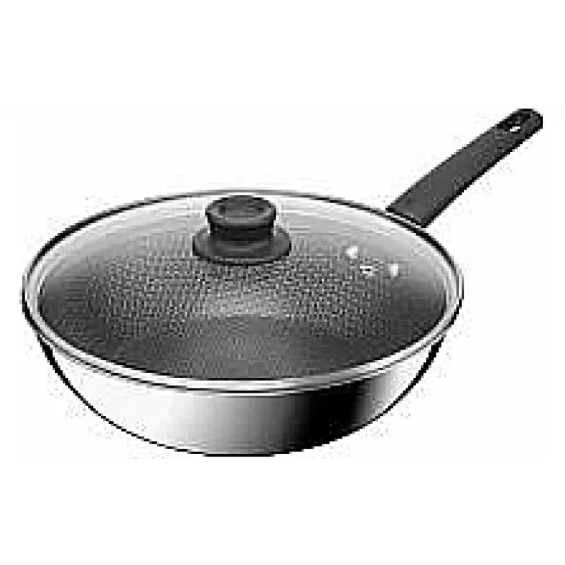 Сковорода Tefal (E3411655), 28 см, нерж. сталь/бакеліт