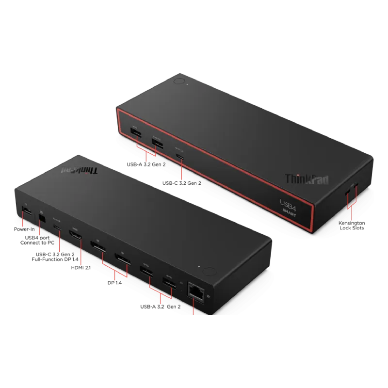 Dokkolóállomás Lenovo ThinkPad USB4 Smart Dock 5500 (40BC0135EU)