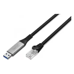 Кабель Digitus USB-A - RJ45, 15 м (AK-300600-150-S)